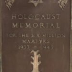 Memorial plaque for Holocaust victims